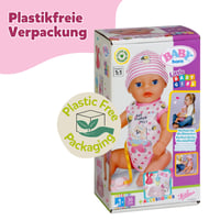 Bábika BABY Born Lena (Little Baby Girl) 36 cm, 7 funkcií, s doplnkami a dupačkami, funguje bez batérií, od 1 roka 9