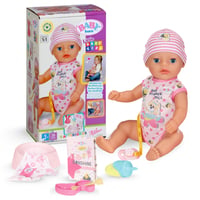 Bábika BABY Born Lena (Little Baby Girl) 36 cm, 7 funkcií, s doplnkami a dupačkami, funguje bez batérií, od 1 roka 1