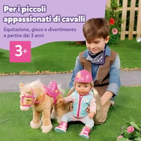 Interaktív plyšový koník BABY born My Cute Horse – s ružovým sedlom, uzdou, zvukovými efektmi a ozdobnými sponami 6