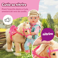 Interaktív plyšový koník BABY born My Cute Horse – s ružovým sedlom, uzdou, zvukovými efektmi a ozdobnými sponami 4