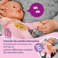 Mäkká bábika Baby Born Rosie 30 cm so 6 zvukmi a fľašou, interaktívna plyšová bábika od 1 roka 5