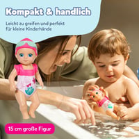 Bábika na kúpanie BABY Born Splish Splash Emma - 15 cm - S mechanickou funkciou plávania - Funguje bez batérií - Od 1 roka 4