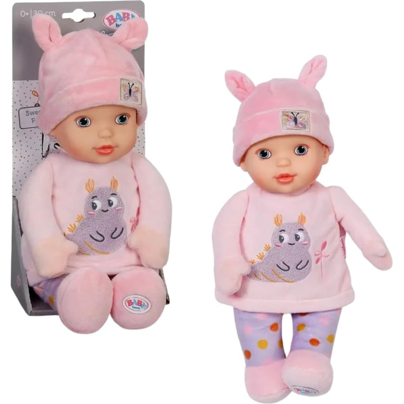 Mäkká bábika BABY Born Sweetie Pink so zabudovanou hrkálkou – ružová – 30 cm