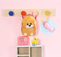 Ruksak pre bábiku BABY Born Zapf Creation v tvare medvedíka s desiatovým boxom a fľašou - žltý - 36 cm 9