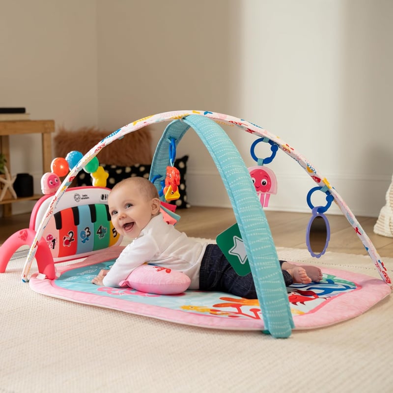Baby Einstein Ocean Explorers 4az1-ben zenélő játék zongorával, 70+ hang, rózsaszín - 4-in-1 Kickin Tunes Pink