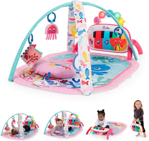 Baby Einstein Ocean Explorers 4u1 podloga za igru s klavirom na udaranje, 70+ zvukova - ružičasta
