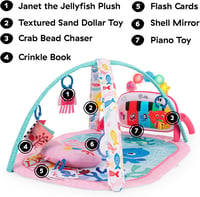 Baby Einstein Ocean Explorers 4az1-ben zenélő játék zongorával, 70+ hang, rózsaszín - 4-in-1 Kickin Tunes Pink 7