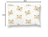 Pernă pentru bebeluși SUPERBE BEBE cu față de pernă 40x60 cm - Pernă pentru copii din bumbac certificat Oeko-Tex - Pernă pentru copii mici cu husă de bumbac pentru pătuț, somnul de amiază și camera copilului 8