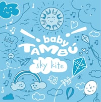 BABY TAMBÚ Acél Nyelv Dob 15 cm 8 Hangú Handpan Ütőhangszer Kék Színben - Zenélő Fémdob Kezdőknek Kiegészítőkkel 5