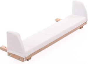 babybay bočni produžetak s bijelim madracem - natur neobrađeno drvo - Maxi/Boxspring/Comfort Plus