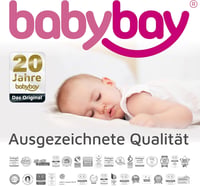 babybay Extension oldalsó természetes kezeletlen fehér matracbetéttel Maxi Boxspring Comfort Plus 5