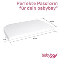 Napínacia froté plachta babybay v bielej farbe pre postieľku babybay Original 8