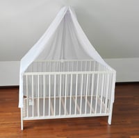 Babykajo držiak na baldachýn do detskej postieľky – namontovateľný kovový rám pre chlapčenské a dievčenské postieľky, bez nutnosti vŕtania do stropu 7