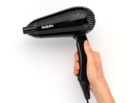 Uscător de păr pliabil de voiaj BaByliss 5334E – 2000W, pliabil, voltaj universal, 2 trepte de viteză, negru/portocaliu 10
