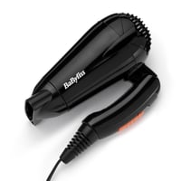 Uscător de păr pliabil de voiaj BaByliss 5334E – 2000W, pliabil, voltaj universal, 2 trepte de viteză, negru/portocaliu 1