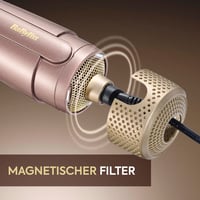 BaByliss Air Power Volume 2 u 1 sušilo za kosu s okruglom četkom i styler, zlatna 10