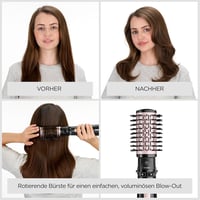 BaByliss AS200E Forgó Meleg Levegős Hajkefe Ionos 1000W 4 Fej Fekete 5