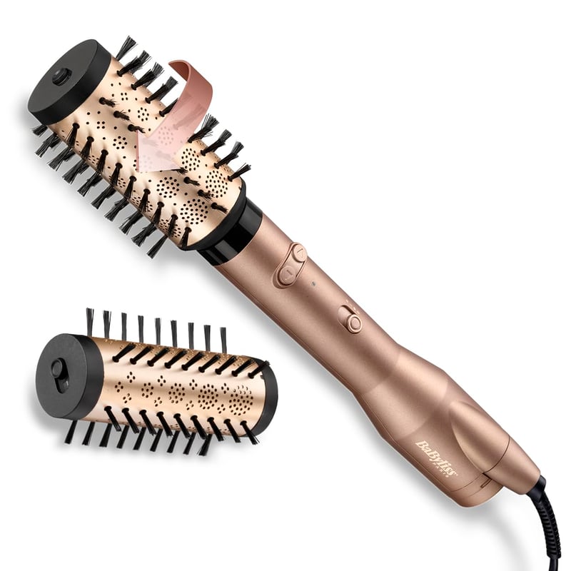 BaByliss Big Hair Dual AS952E rotirajuća četka za vrući zrak – ionska tehnologija, nastavci od 50 mm i 40 mm, 2 smjera rotacije, 2 razine temperature, hladan zrak
