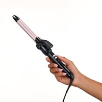 Ondulator de păr BaByliss C319E 19 mm – Înveliș Satin Touch, 10 trepte de temperatură, ondulator profesional, suport de siguranță încorporat, negru-roz 5