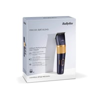 Mașină de tuns cu acumulator BaByliss E986E Lithium Performance - 45 setări de lungime (0,6-28 mm), 8 accesorii pieptene, albastru închis/auriu 7
