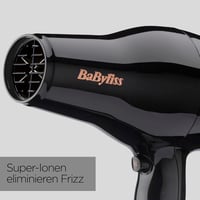 BaByliss Pro Power Hajszárító 2300W - Professzionális Szalon AC Motor, Ion Technológia Göndörödés Ellen, 3 Hőfok 2 Sebesség, Fekete 4