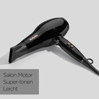 BaByliss Pro Power Hajszárító 2300W - Professzionális Szalon AC Motor, Ion Technológia Göndörödés Ellen, 3 Hőfok 2 Sebesség, Fekete 3