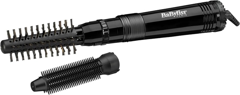 BaByliss Smooth Boost 668E Elektromos Hajformázó Kefe - 2 Cserélhető Fejjel, Kettős Feszültséggel, Utazáshoz, 300W, Fekete