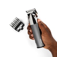 Mașină de tuns cu acumulator BaByliss Super-X Metal E996E – Lame din oțel japonez, 10 piepteni atașabili, afișaj digital, carcasă metalică, negru 2