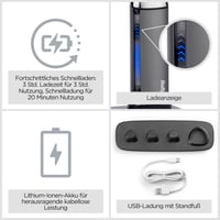 Trimmer multifuncțional 15-în-1 BaByliss Super-X Metal MT996E - Set trimmer fără fir pentru barbă și părul din nas, rezistent la apă, pentru bărbați, argintiu 6