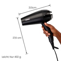 Fénič na vlasy BaByliss Turbo Smooth D572DE 2200W s difuzérom a iónovou technológiou, čierny 8
