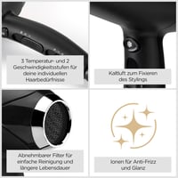 Fénič na vlasy BaByliss Turbo Smooth D572DE 2200W s difuzérom a iónovou technológiou, čierny 2