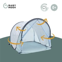 Cort de plajă pop-up cu protecție UV SPF 50+ pentru bebeluși Babymoov, cu plasă împotriva insectelor - Blue Waves - Adăpost solar 3