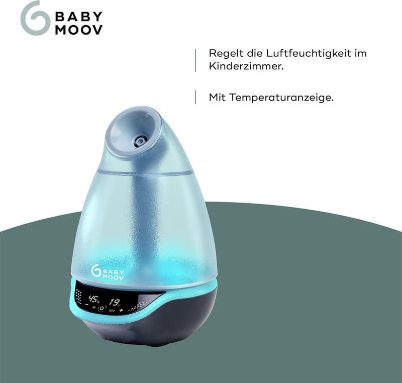 Babymoov Hygro Plus ultrahangos párásító, éjszakai fény és aromaterápia funkcióval