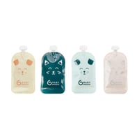 Set pungi reutilizabile pentru piure Babymoov ISY Pouches – 150 ml, 20 bucăți, din plastic reciclat 1