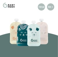 Set pungi reutilizabile pentru piure Babymoov ISY Pouches – 150 ml, 20 bucăți, din plastic reciclat 3