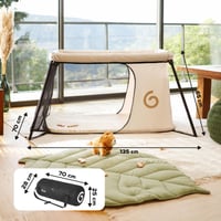 Pătuț pliant Babymoov Moov & Sleep - Ultracompact și ușor (sub 5 kg), pliere rapidă, de la naștere până la 4 ani, extensibil ca zonă de joacă 7