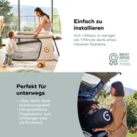 Pătuț pliant Babymoov Moov & Sleep - Ultracompact și ușor (sub 5 kg), pliere rapidă, de la naștere până la 4 ani, extensibil ca zonă de joacă 4