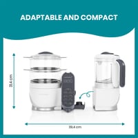 Babymoov Nutribaby Plus 6 az 1-ben bébiétel-készítő és sterilizáló - szürke 7