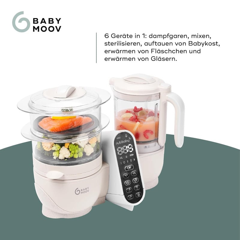 Babymoov Nutribaby Plus Mineral Beige Multifunkciós Babakonyhai Gép 2200ml