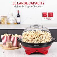 SIKITUT 5L-es Otthoni Popcorn Készítő Gép Tapadásmentes Bevonattal 2