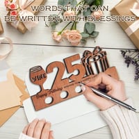 Egyedi Fa Születésnapi Asztaldísz 25 Éveseknek - Kreatív Ajándék 5