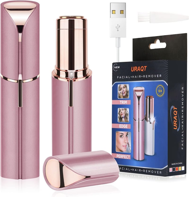 Női arcszőrtelenítő URAQT LED-es, USB-s, fájdalommentes epilátor