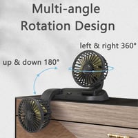 Baceyong 12V Dupla Fejes Autós Ventilátor Szivargyújtó Csatlakozóval - 360° Vízszintes, 180° Függőleges Forgatható, Teherautóba, SUV-ba 3
