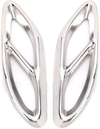 Baceyong 2db Rozsdamentes Kipufogó Trim Mercedes C-Class W205 Chrome Sportlook 4