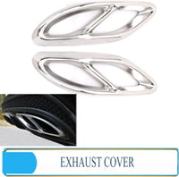 Baceyong 2db Rozsdamentes Kipufogó Trim Mercedes C-Class W205 Chrome Sportlook 7
