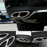Baceyong 2db Rozsdamentes Kipufogó Trim Mercedes C-Class W205 Chrome Sportlook 5