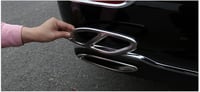 Baceyong 2db Rozsdamentes Kipufogó Trim Mercedes C-Class W205 Chrome Sportlook 8