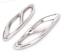 Baceyong 2db Rozsdamentes Kipufogó Trim Mercedes C-Class W205 Chrome Sportlook 1