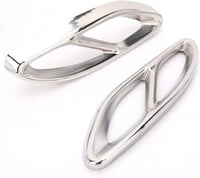 Baceyong 2db Rozsdamentes Kipufogó Trim Mercedes C-Class W205 Chrome Sportlook 2
