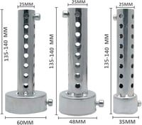 Baceyong Univerzális Motoros Kipufogó Hangtompító 60mm Ezüst Színű Levehető Cső 2